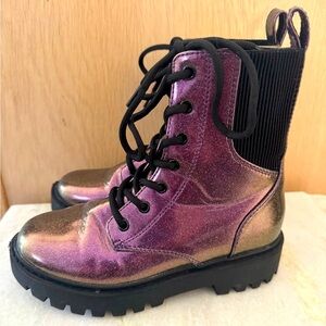 Art Class Rochelle purple glitter boot size 1